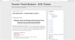 Desktop Screenshot of blog.torontoticketbrokers.com