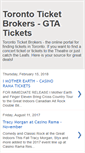 Mobile Screenshot of blog.torontoticketbrokers.com